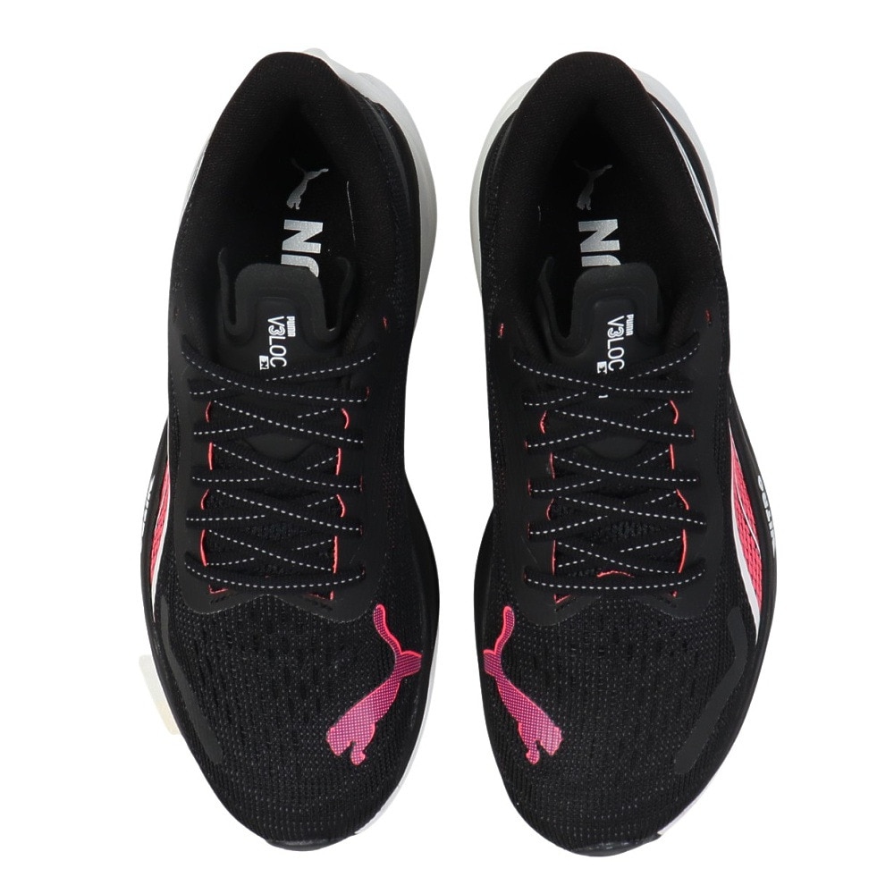 プーマ（PUMA）（レディース）ランニングシューズ ヴェロシティニトロ3 ブラック 37774915 スニーカー ジョギング ウォーク クッション性