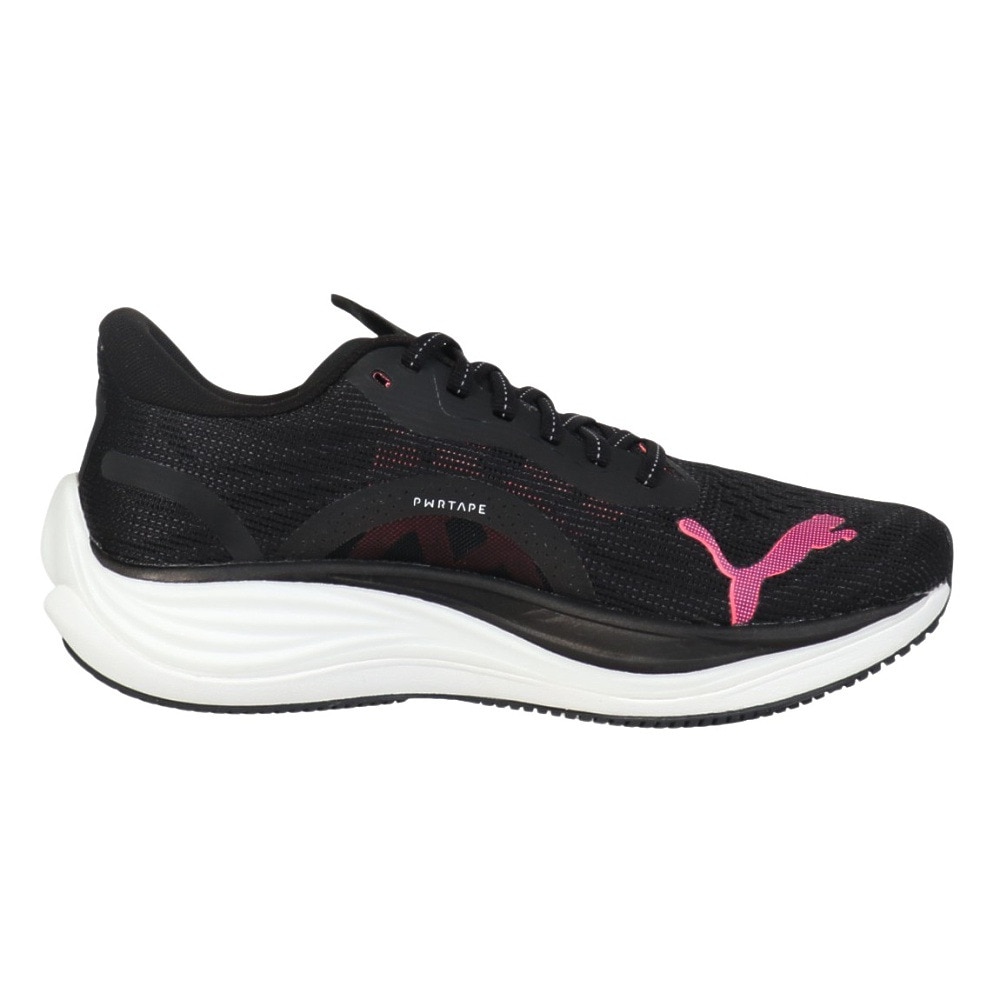 プーマ（PUMA）（レディース）ランニングシューズ ヴェロシティニトロ3 ブラック 37774915 スニーカー ジョギング ウォーク クッション性