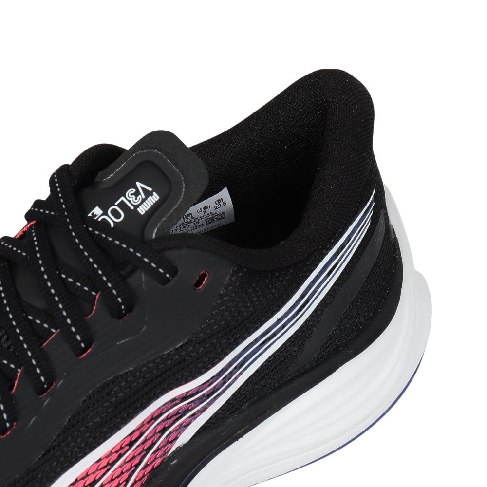 プーマ（PUMA）（レディース）ランニングシューズ ヴェロシティニトロ3 ブラック 37774915 スニーカー ジョギング ウォーク クッション性