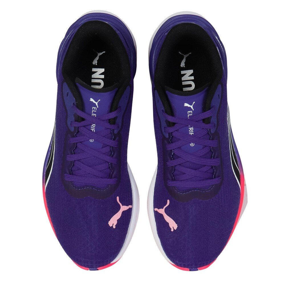 プーマ（PUMA）（レディース）ランニングシューズ エレクトリファイニトロ3W パープル 37845613 スニーカー ジョギング 安定性 軽量 高反発 