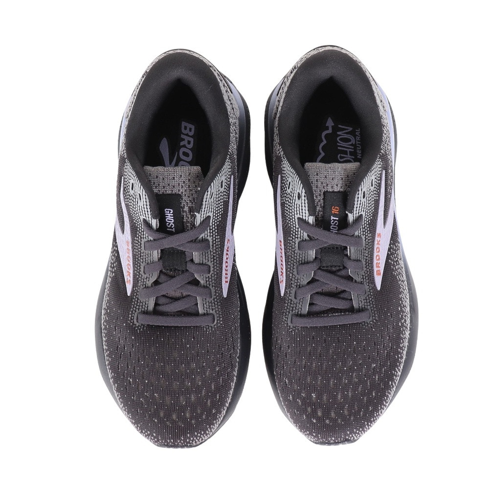 ブルックス（BROOKS）（レディース）ランニングシューズ ジョギングシューズ ゴースト16 BRW4072 ブラック/パープル