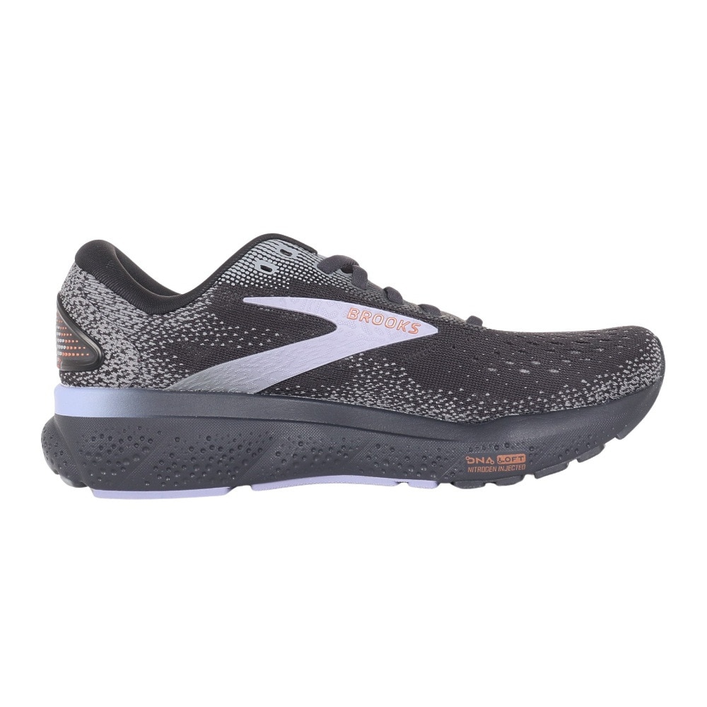 ブルックス（BROOKS）（レディース）ランニングシューズ ジョギングシューズ ゴースト16 BRW4072 ブラック/パープル