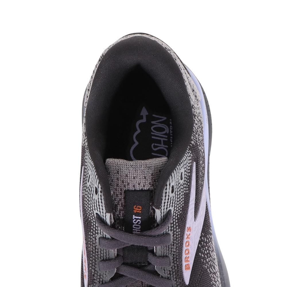 ブルックス（BROOKS）（レディース）ランニングシューズ ジョギングシューズ ゴースト16 BRW4072 ブラック/パープル