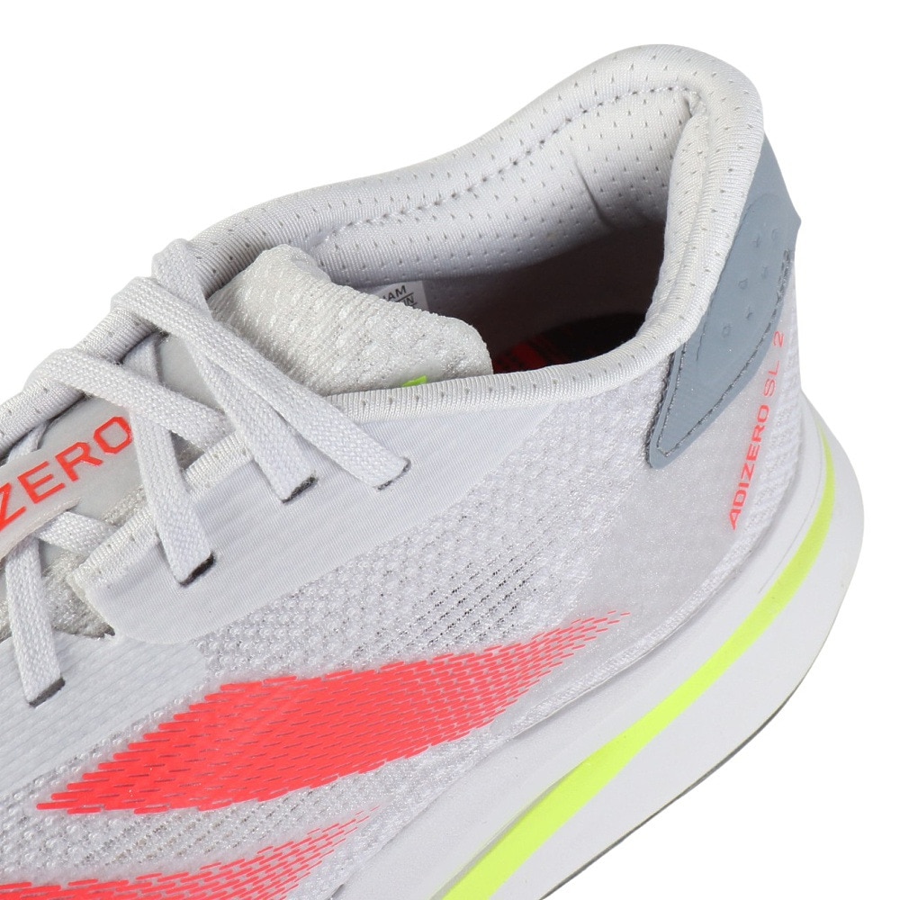アディダス（adidas）（レディース）ランニングシューズ アディゼロ Sl2 W グレー IH8200 スニーカー ジョギング トレーニング 軽量 安定性