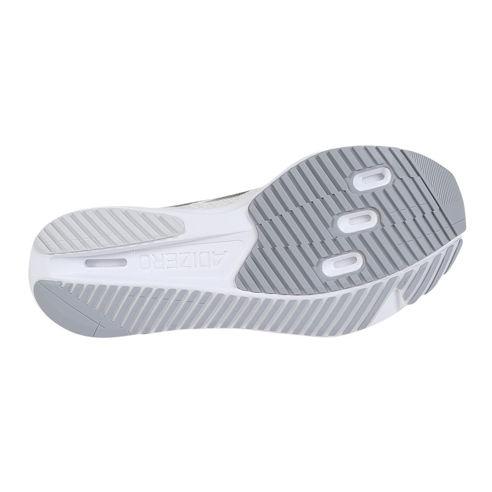 アディダス（adidas）（レディース）ランニングシューズ アディゼロ SL2 ホワイト レッド  JR0738 スニーカー ジョギング 軽量 通気性 リサイクル