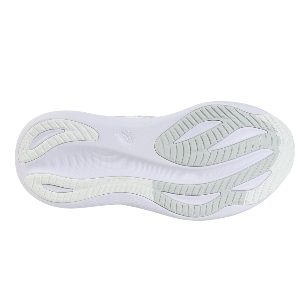 アシックス（ASICS）（レディース）ランニングシューズ ゲルニンバス27 ホワイト グレー 1012B753.100 スニーカー クッション GEL-NIMBUS 27