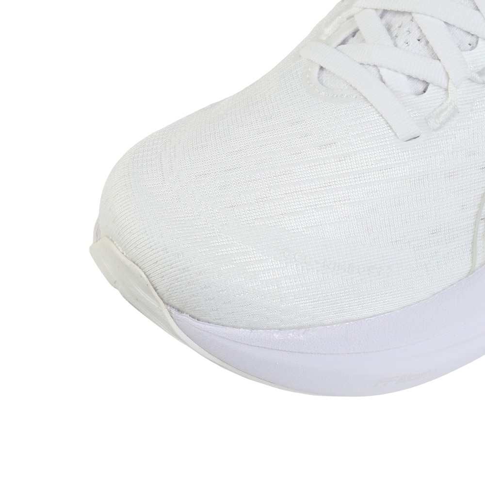 アシックス（ASICS）（レディース）ランニングシューズ ゲルニンバス27 ホワイト グレー 1012B753.100 スニーカー クッション GEL-NIMBUS 27