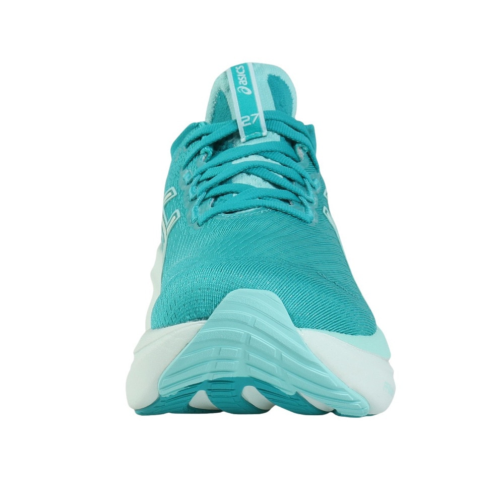 アシックス（ASICS）（レディース）ランニングシューズ ゲルニンバス27 ターコイズ 1012B753.400スニーカー クッション GEL-NIMBUS 27
