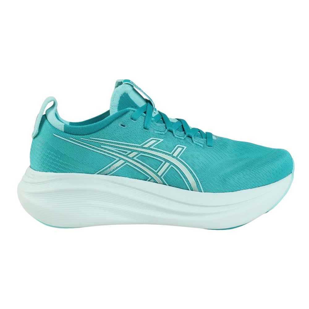 アシックス（ASICS）（レディース）ランニングシューズ ゲルニンバス27 ターコイズ 1012B753.400スニーカー クッション GEL-NIMBUS 27