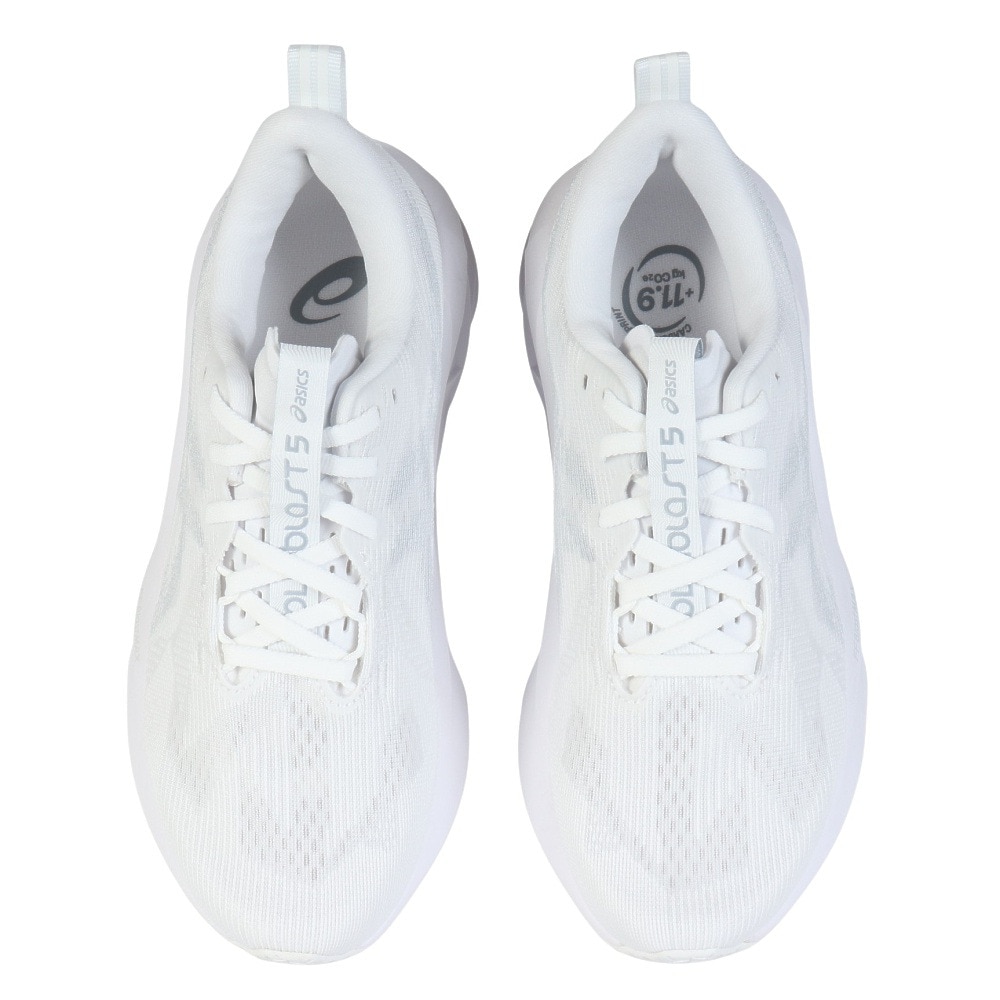 アシックス（ASICS）（レディース）ランニングシューズ ノヴァブラスト 5 ホワイト グレー 1012B765.100 スニーカー ジョグ クッション性