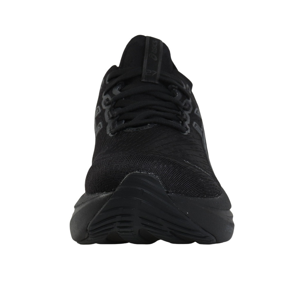 アシックス（ASICS）（レディース）ランニングシューズ ゲルニンバス27 ブラック グレー 1012B753.001 スニーカー クッション GEL-NIMBUS 27