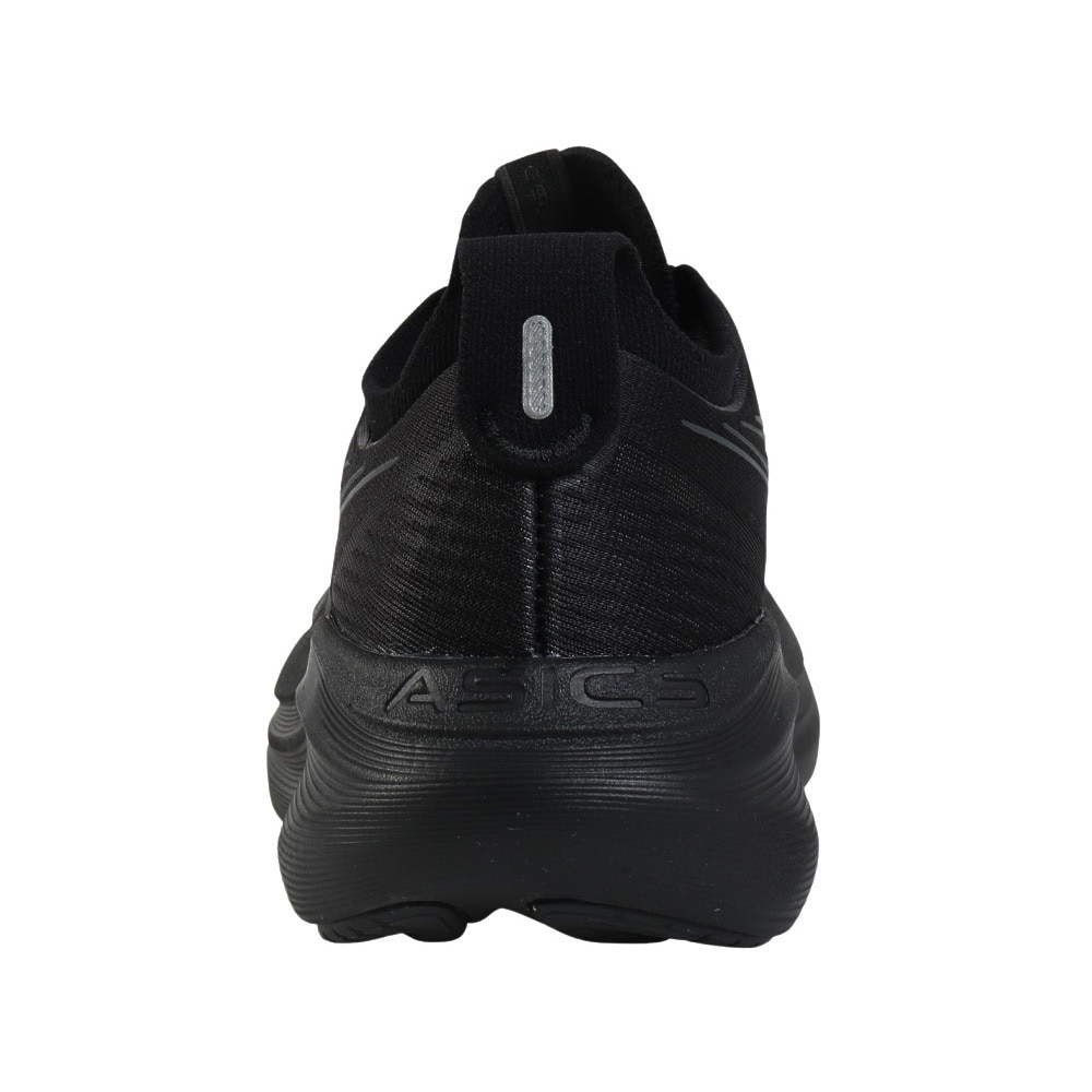 アシックス（ASICS）（レディース）ランニングシューズ ゲルニンバス27 ブラック グレー 1012B753.001 スニーカー クッション GEL-NIMBUS 27