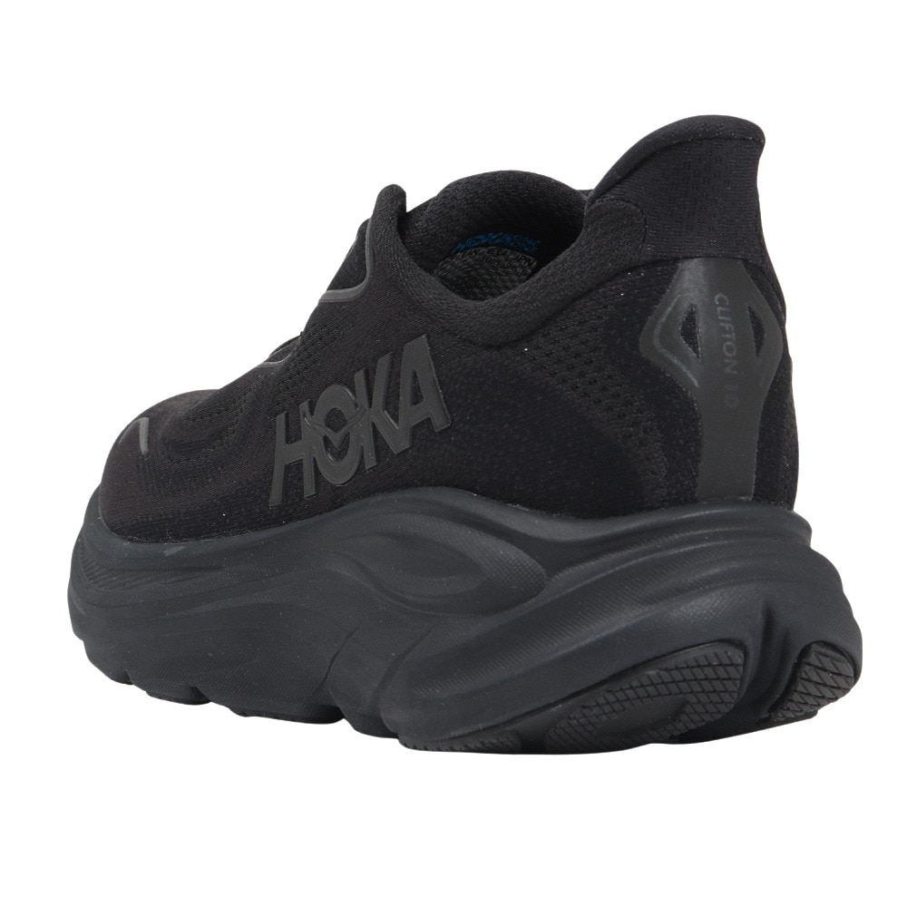 ホカ（HOKA）（レディース）ランニングシューズ ジョギングシューズ クリフトン 10 ブラック 1162031-BBLC スニーカー ラン ウォーク 超軽量 クッション性