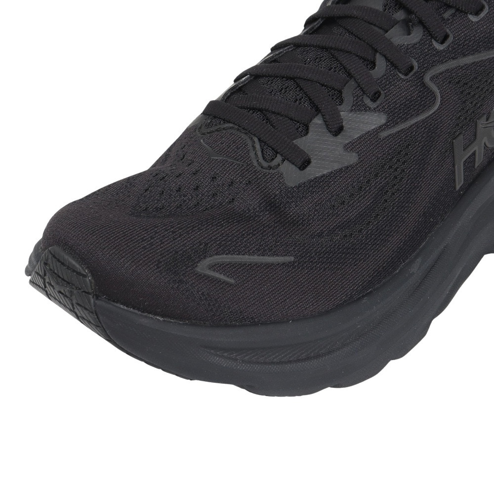 ホカ（HOKA）（レディース）ランニングシューズ ジョギングシューズ クリフトン 10 ブラック 1162031-BBLC スニーカー ラン ウォーク 超軽量 クッション性