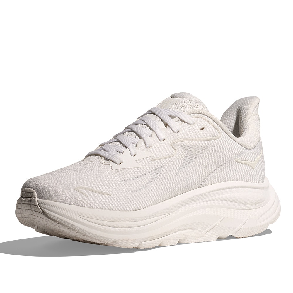 ホカ（HOKA）（レディース）ランニングシューズ ジョギングシューズ クリフトン 10 ホワイト 1162031-WWH スニーカー ラン ウォーク 超軽量 クッション性 通気性