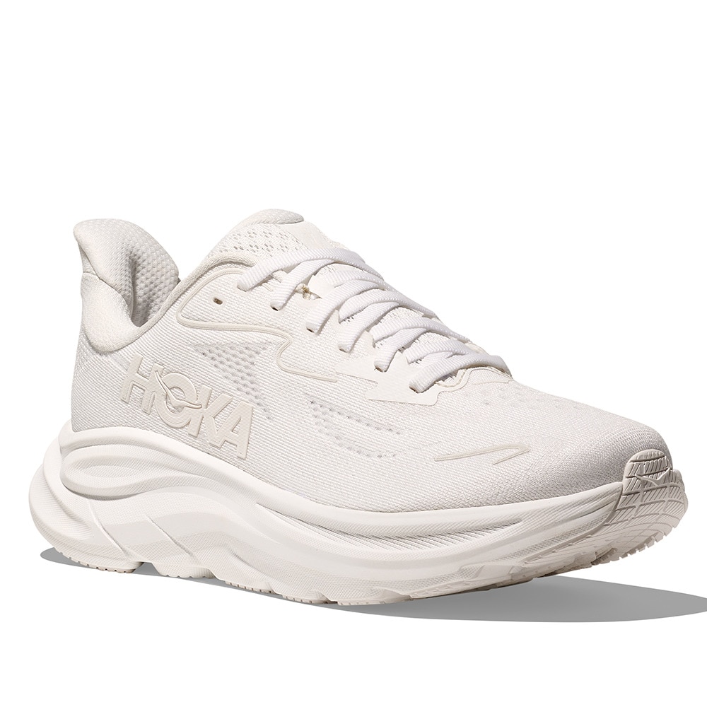ホカ（HOKA）（レディース）ランニングシューズ ジョギングシューズ クリフトン 10 ホワイト 1162031-WWH スニーカー ラン ウォーク 超軽量 クッション性 通気性