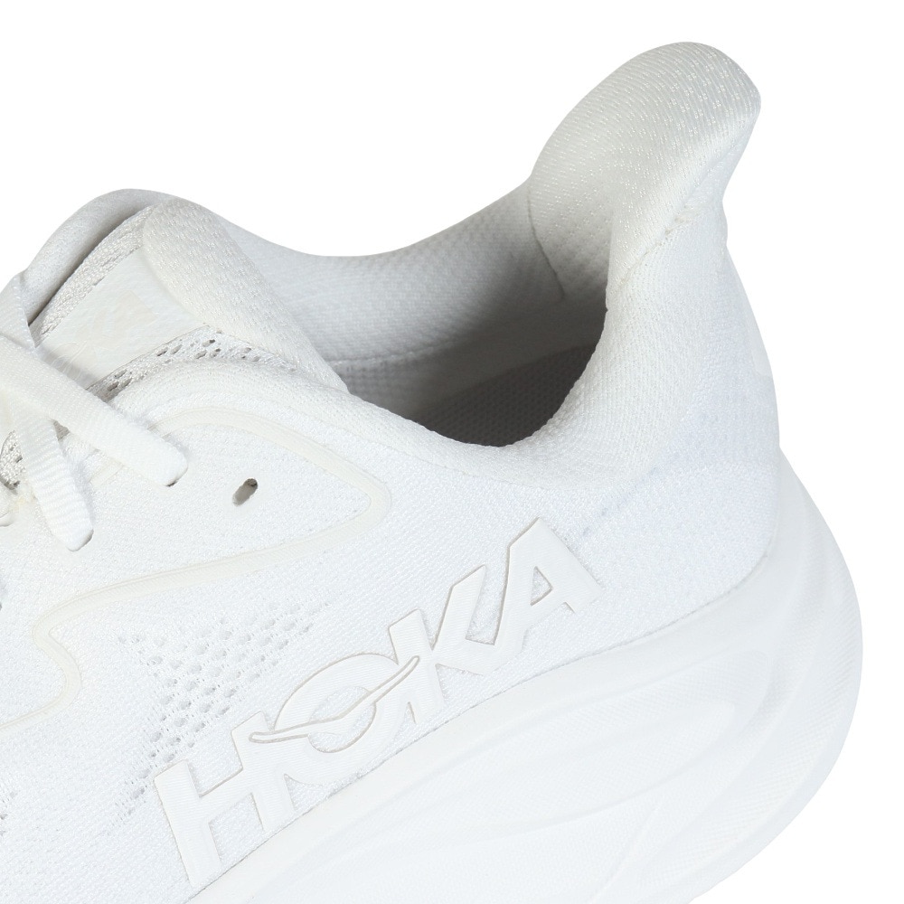 ホカ（HOKA）（レディース）ランニングシューズ ジョギングシューズ クリフトン 10 ホワイト 1162031-WWH スニーカー ラン ウォーク 超軽量 クッション性 通気性