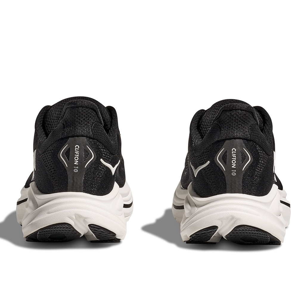 ホカ（HOKA）（レディース）ランニングシューズ ジョギングシューズ クリフトン 10 ワイド ブラック ホワイト 1162050-BWHT ラン ウォーク 超軽量 クッション性