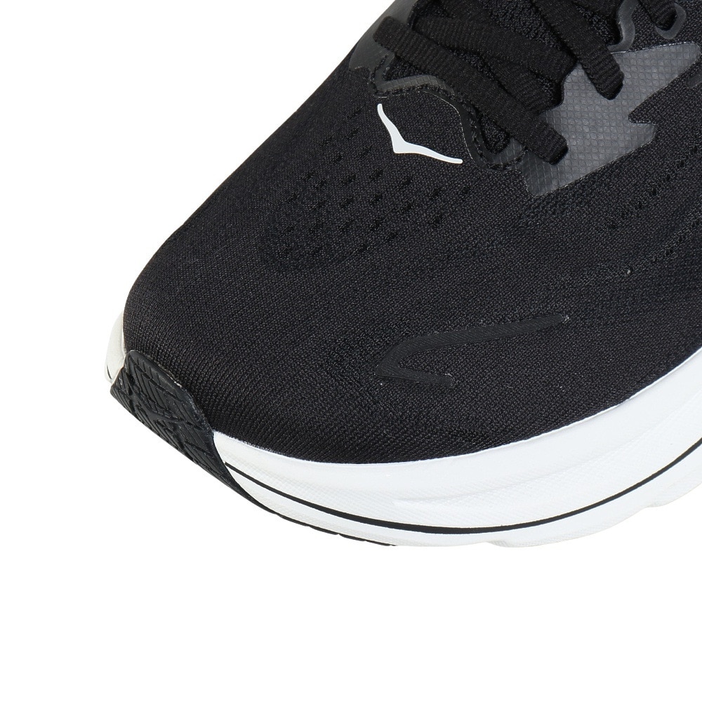 ホカ（HOKA）（レディース）ランニングシューズ ジョギングシューズ クリフトン 10 ワイド ブラック ホワイト 1162050-BWHT ラン ウォーク 超軽量 クッション性