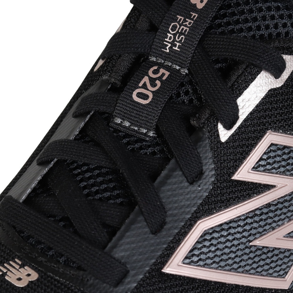 ニューバランス（new balance）（レディース）ランニングシューズ Fresh Foam 520 v9 ブラック ホワイト W520LK9 2E スニーカー ジョギングシューズ