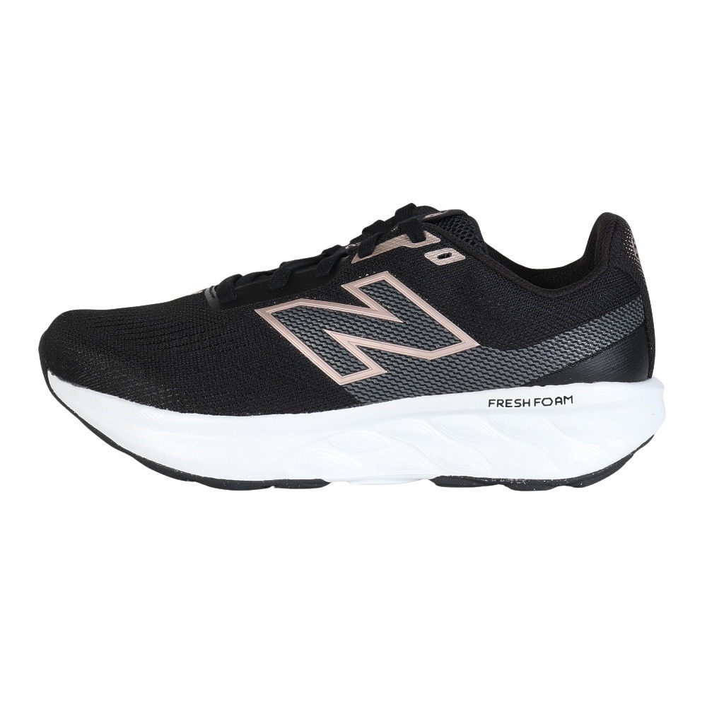 ニューバランス（new balance）（レディース）ランニングシューズ Fresh Foam 520 v9 ブラック ホワイト W520LK9 2E スニーカー ジョギングシューズ