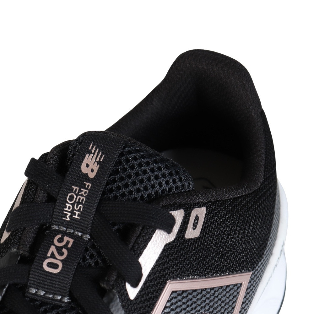 ニューバランス（new balance）（レディース）ランニングシューズ Fresh Foam 520 v9 ブラック ホワイト W520LK9 2E スニーカー ジョギングシューズ