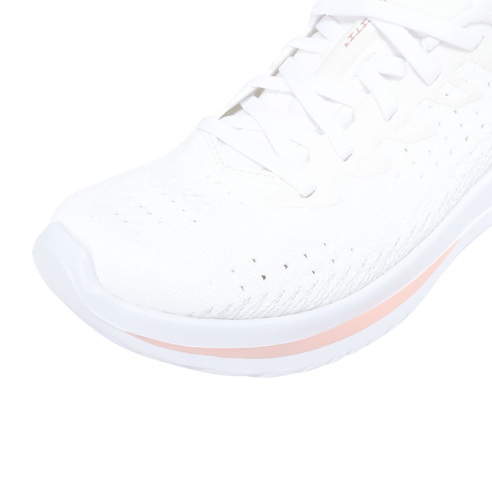 アンダーアーマー（UNDER ARMOUR）（レディース）ランニングシューズ ジョギングシューズ ベロシティ 4 ホワイト ピンク 3027586 105 スニーカー