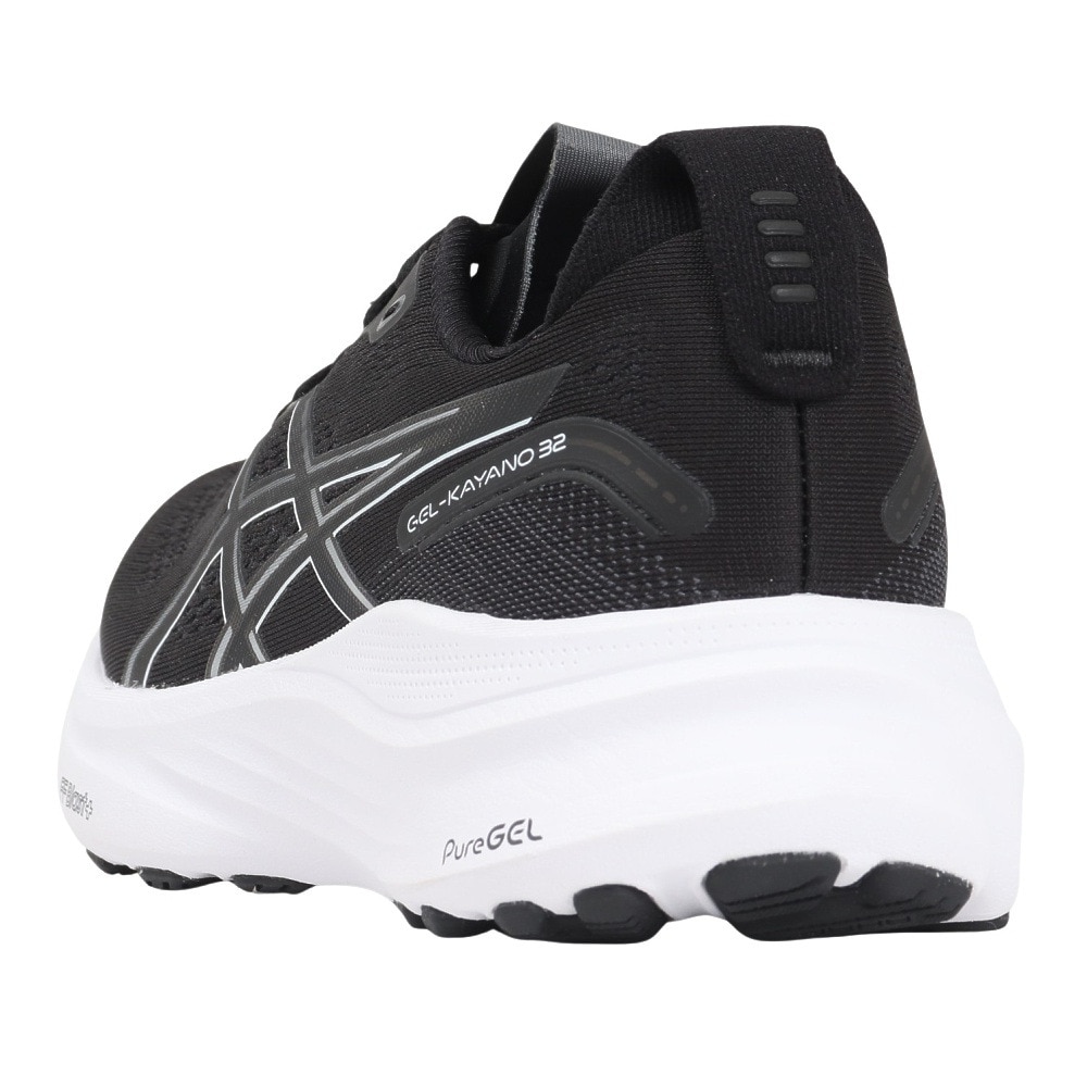 アシックス（ASICS）（レディース）ランニングシューズ ジョギングシューズ GEL-KAYANO 32 NARROW ブラック ホワイト 1012B837.002 快適性
