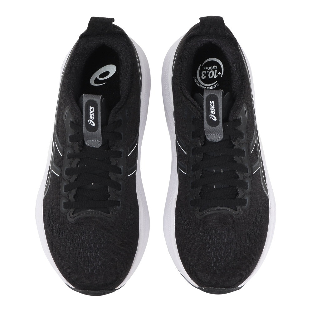 アシックス（ASICS）（レディース）ランニングシューズ ジョギングシューズ GEL-KAYANO 32 NARROW ブラック ホワイト 1012B837.002 快適性