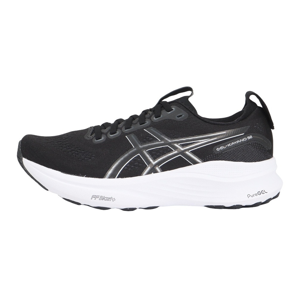 アシックス（ASICS）（レディース）ランニングシューズ ジョギングシューズ GEL-KAYANO 32 NARROW ブラック ホワイト 1012B837.002 快適性