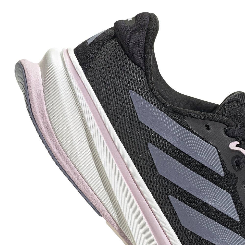 アディダス（adidas）（レディース）ランニングシューズ ジョギングシューズ スーパーノヴァ ライズ 2 ランニング ブラック JQ7685 スニーカー