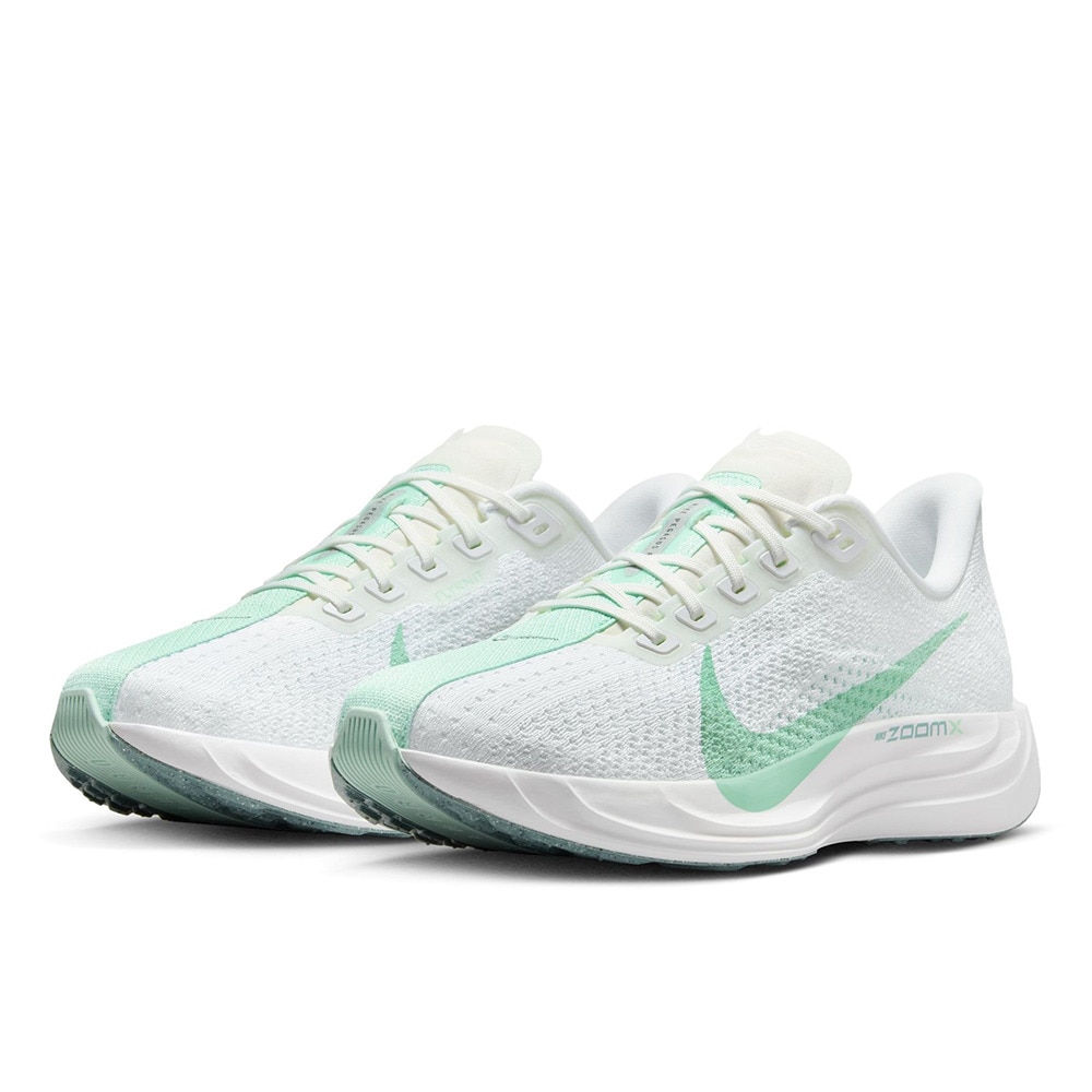 ナイキ（NIKE）（レディース）ランニングシューズ ジョギングシューズ ペガサス プラス ホワイト グリーン FQ7261-103 スニーカー