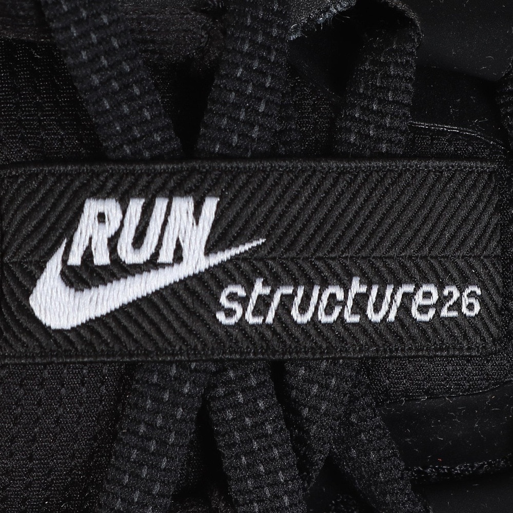 ナイキ（NIKE）（レディース）ランニングシューズ ジョギングシューズ ストラクチャー 26 エクストラワイド ブラック HQ2589-001
