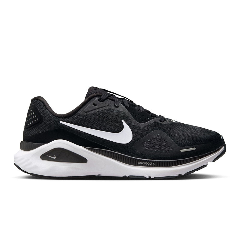ナイキ（NIKE）（レディース）ランニングシューズ ジョギングシューズ ストラクチャー 26 エクストラワイド ブラック HQ2589-001