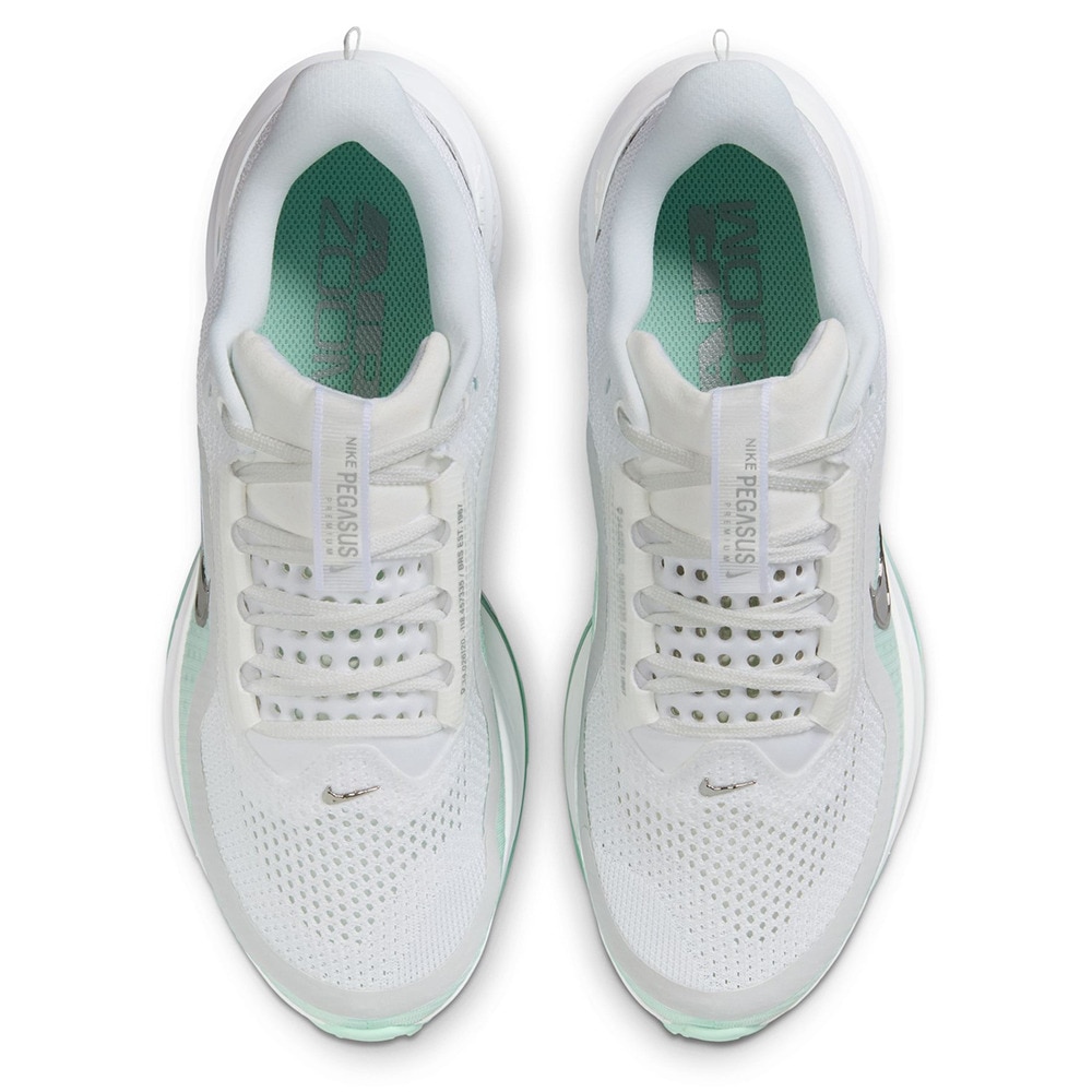ナイキ（NIKE）（レディース）ランニングシューズ ジョギングシューズ ペガサス プレミアム ホワイト グリーン HQ2593-103 スニーカー