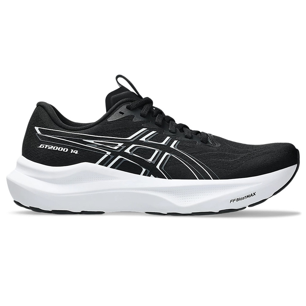 アシックス（ASICS）（レディース）ランニングシューズ ジョギングシューズ GT-2000 14 ワイド ブラック ホワイト 1012B842.001