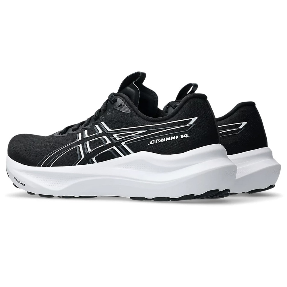 アシックス（ASICS）（レディース）ランニングシューズ ジョギングシューズ GT-2000 14 ワイド ブラック ホワイト 1012B842.001