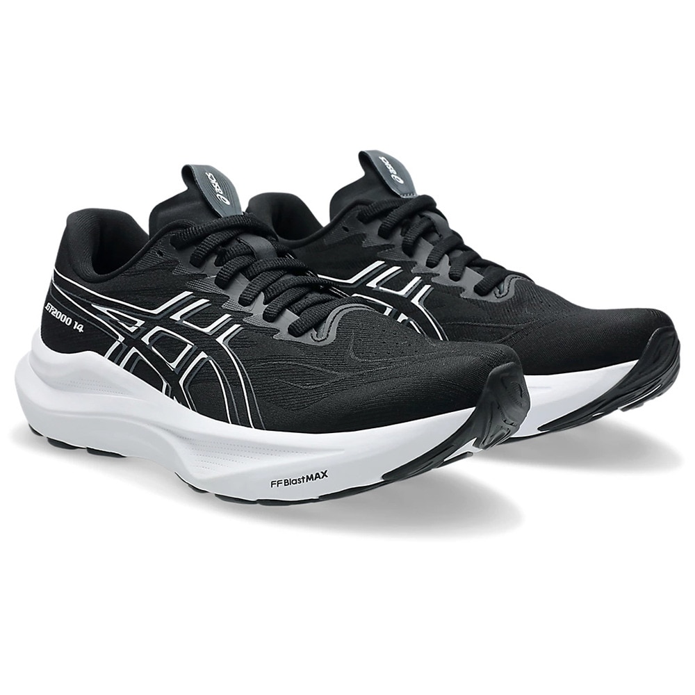アシックス（ASICS）（レディース）ランニングシューズ ジョギングシューズ GT-2000 14 ワイド ブラック ホワイト 1012B842.001
