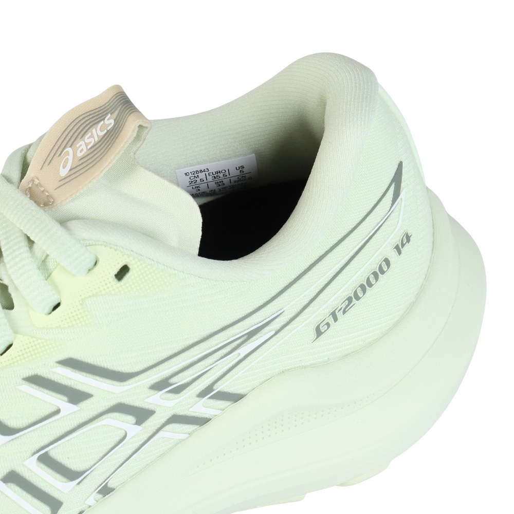 アシックス（ASICS）（レディース）ランニングシューズ ジョギングシューズ GT-2000 14 グリーン 1012B843.300