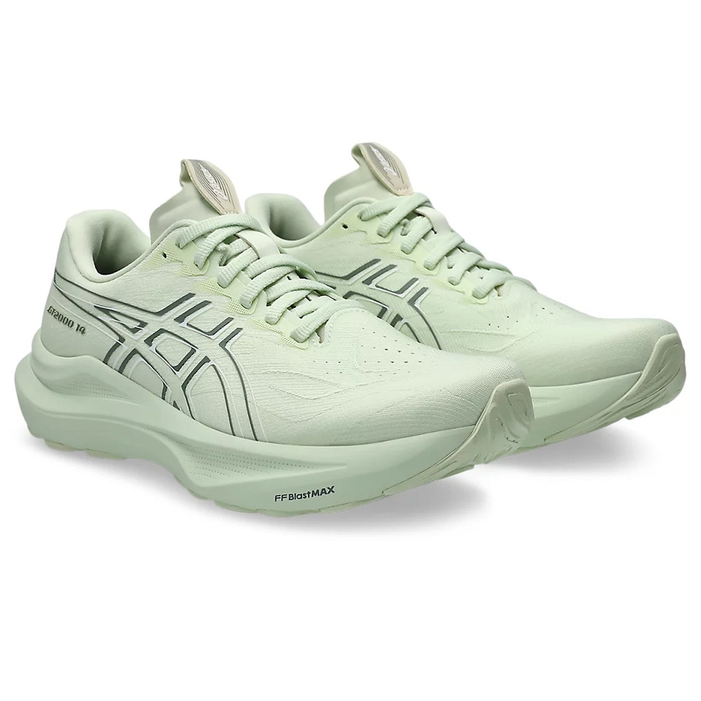 アシックス（ASICS）（レディース）ランニングシューズ ジョギングシューズ GT-2000 14 グリーン 1012B843.300