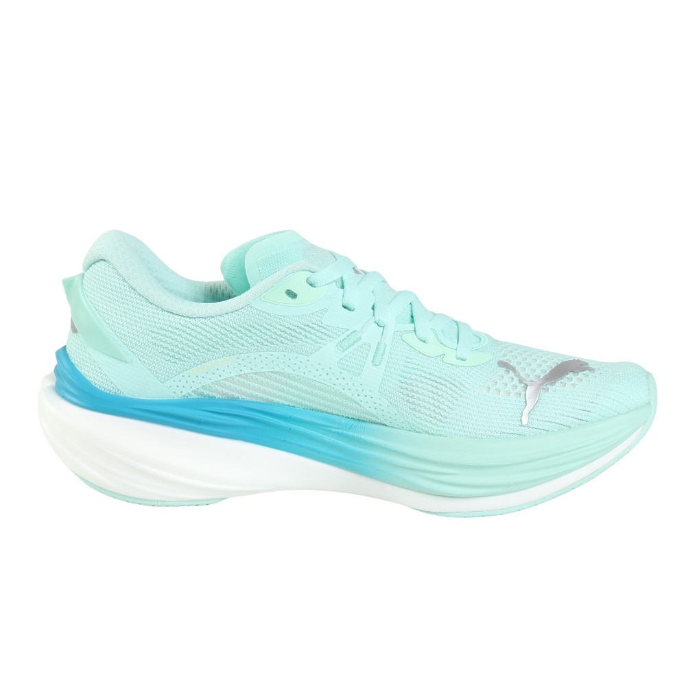 プーマ（PUMA）（レディース）ランニングシューズ ジョギングシューズ ディヴィエイト ニトロ 3 ライトブルー 30970819 スニーカー