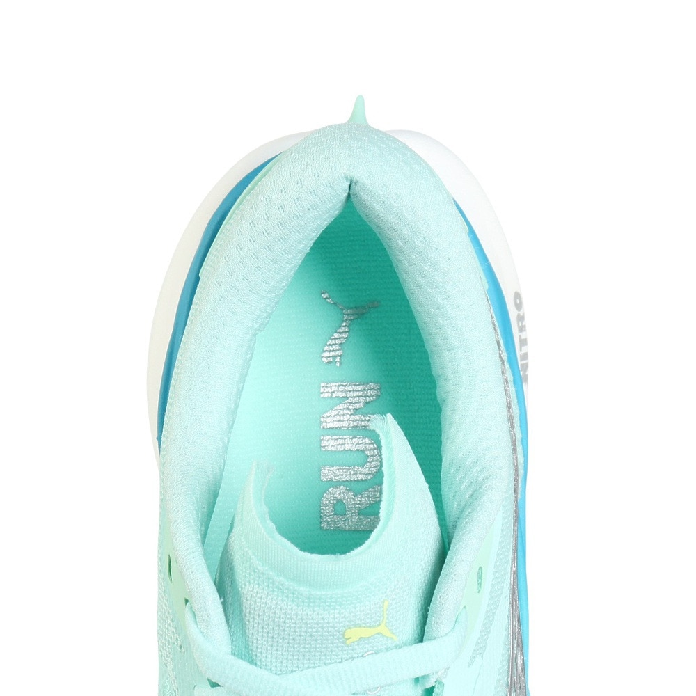 プーマ（PUMA）（レディース）ランニングシューズ ジョギングシューズ ディヴィエイト ニトロ 3 ライトブルー 30970819 スニーカー