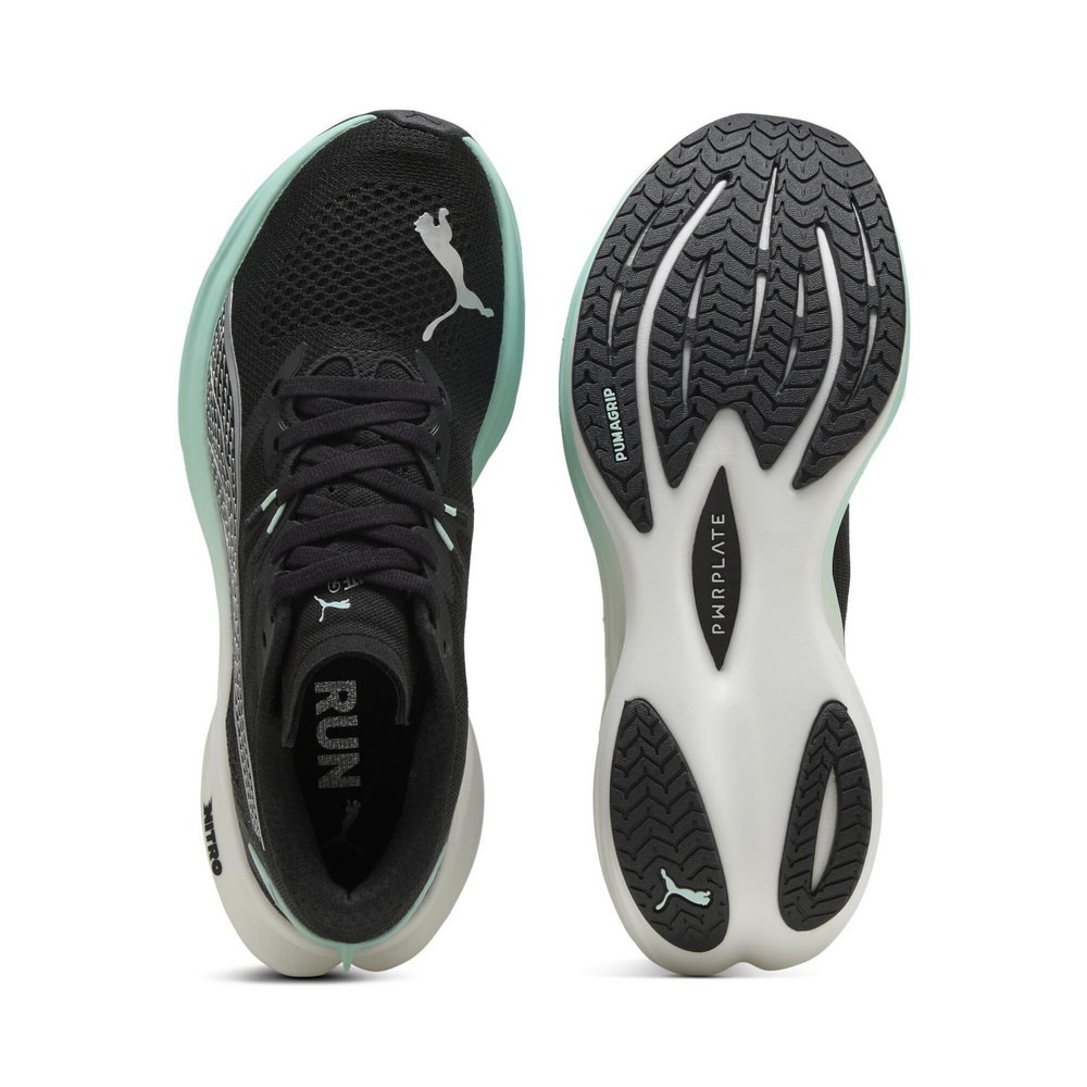 プーマ（PUMA）（レディース）ランニングシューズ ジョギングシューズ ディヴィエイト ニトロ 3 ブラック 30970822 スニーカー
