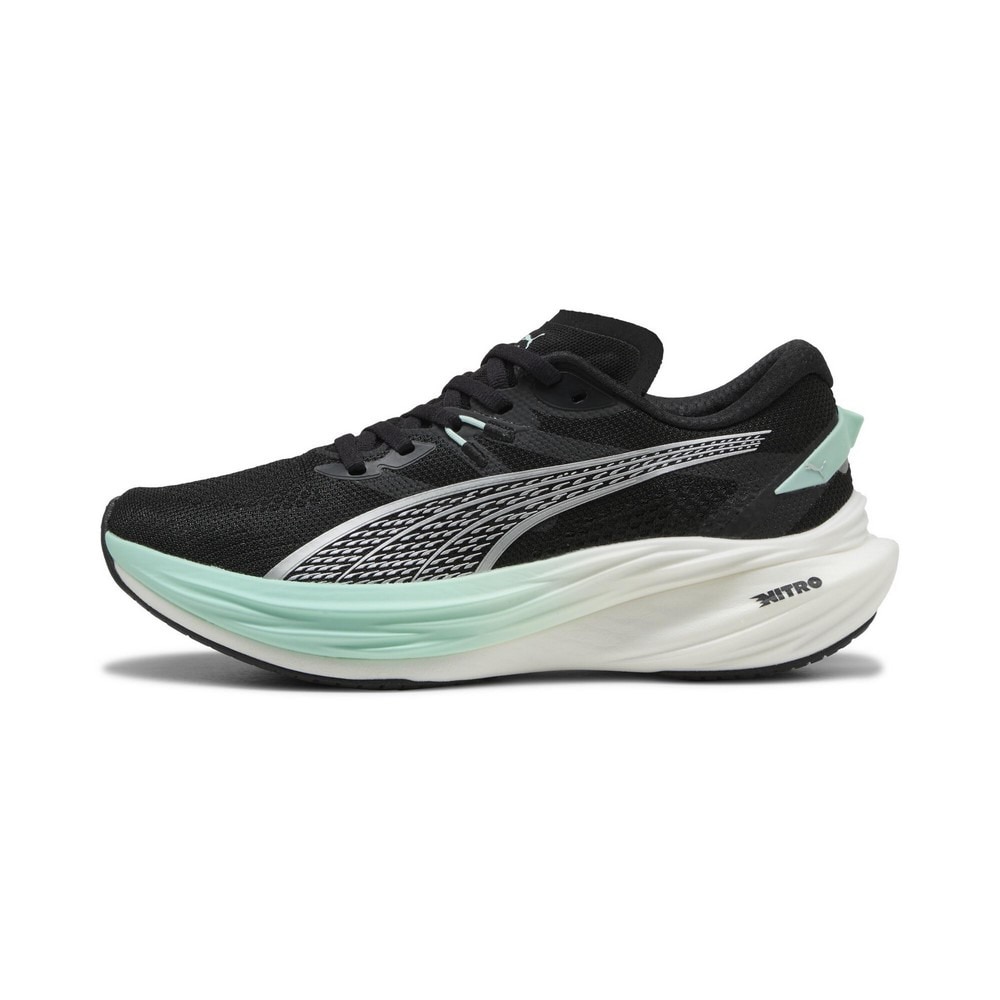 プーマ（PUMA）（レディース）ランニングシューズ ジョギングシューズ ディヴィエイト ニトロ 3 ブラック 30970822 スニーカー