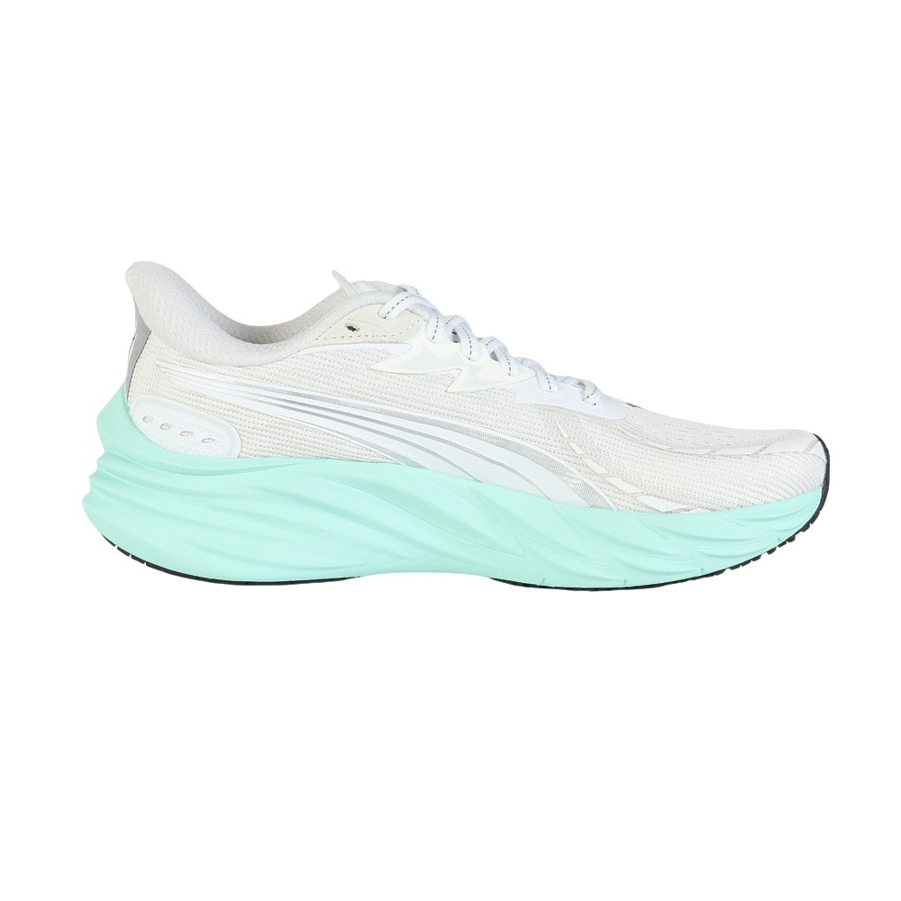 プーマ（PUMA）（レディース）ランニングシューズ ジョギングシューズ ヴェロシティ ニトロ 4 ホワイト グリーン 31114105 スニーカー
