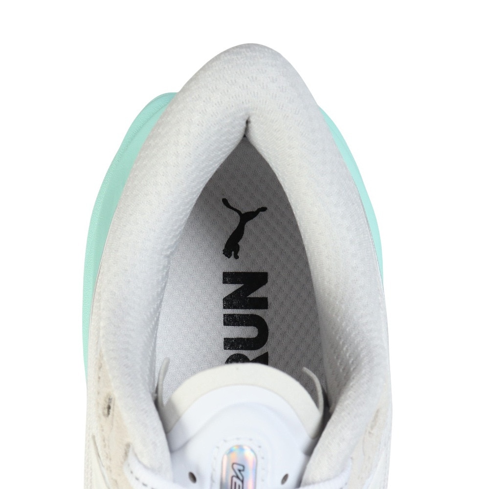 プーマ（PUMA）（レディース）ランニングシューズ ジョギングシューズ ヴェロシティ ニトロ 4 ホワイト グリーン 31114105 スニーカー