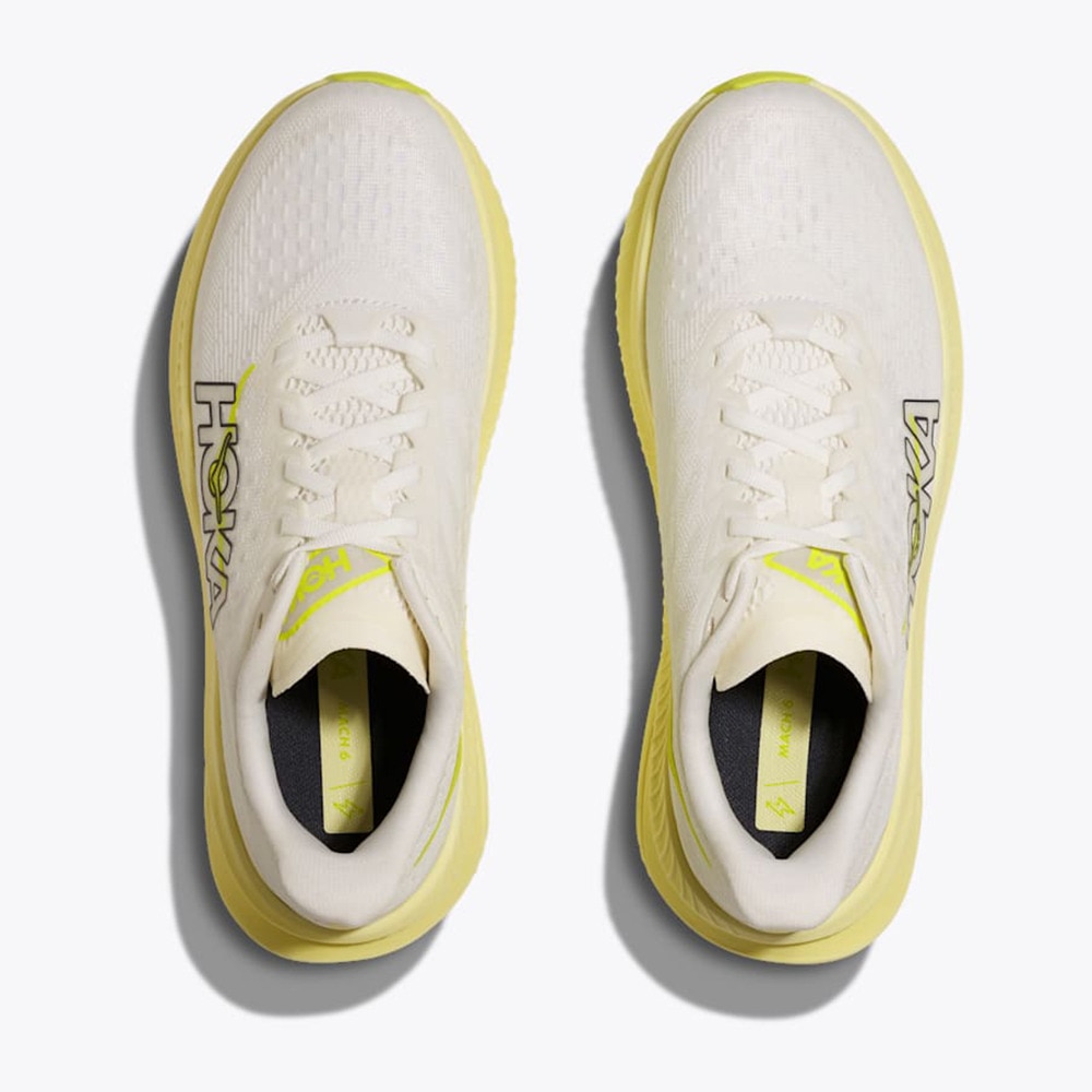 ホカ（HOKA）（レディース）ランニングシューズ ジョギングシューズ マッハ 6  ホワイト イエロー 1147810-WNH スニーカー