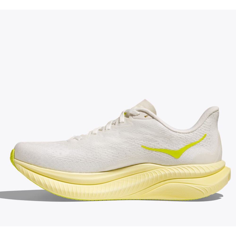 ホカ（HOKA）（レディース）ランニングシューズ ジョギングシューズ マッハ 6  ホワイト イエロー 1147810-WNH スニーカー