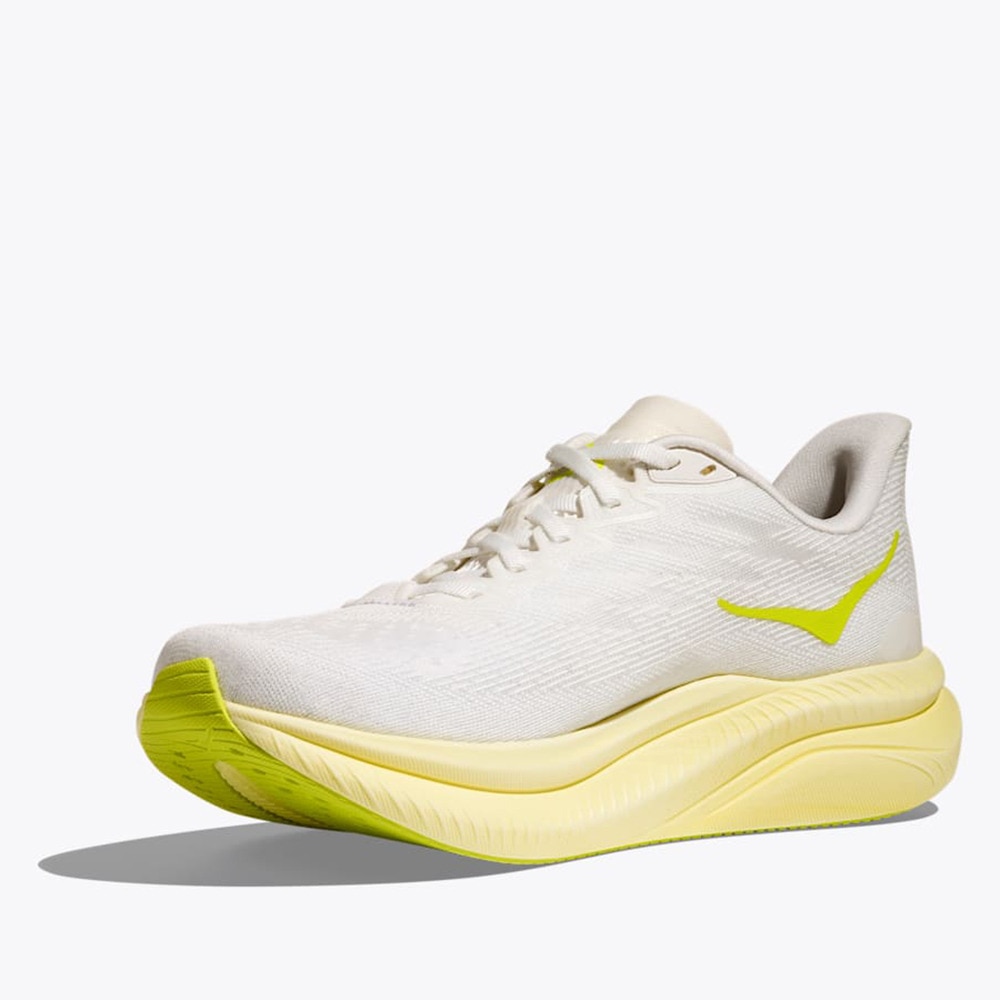 ホカ（HOKA）（レディース）ランニングシューズ ジョギングシューズ マッハ 6  ホワイト イエロー 1147810-WNH スニーカー