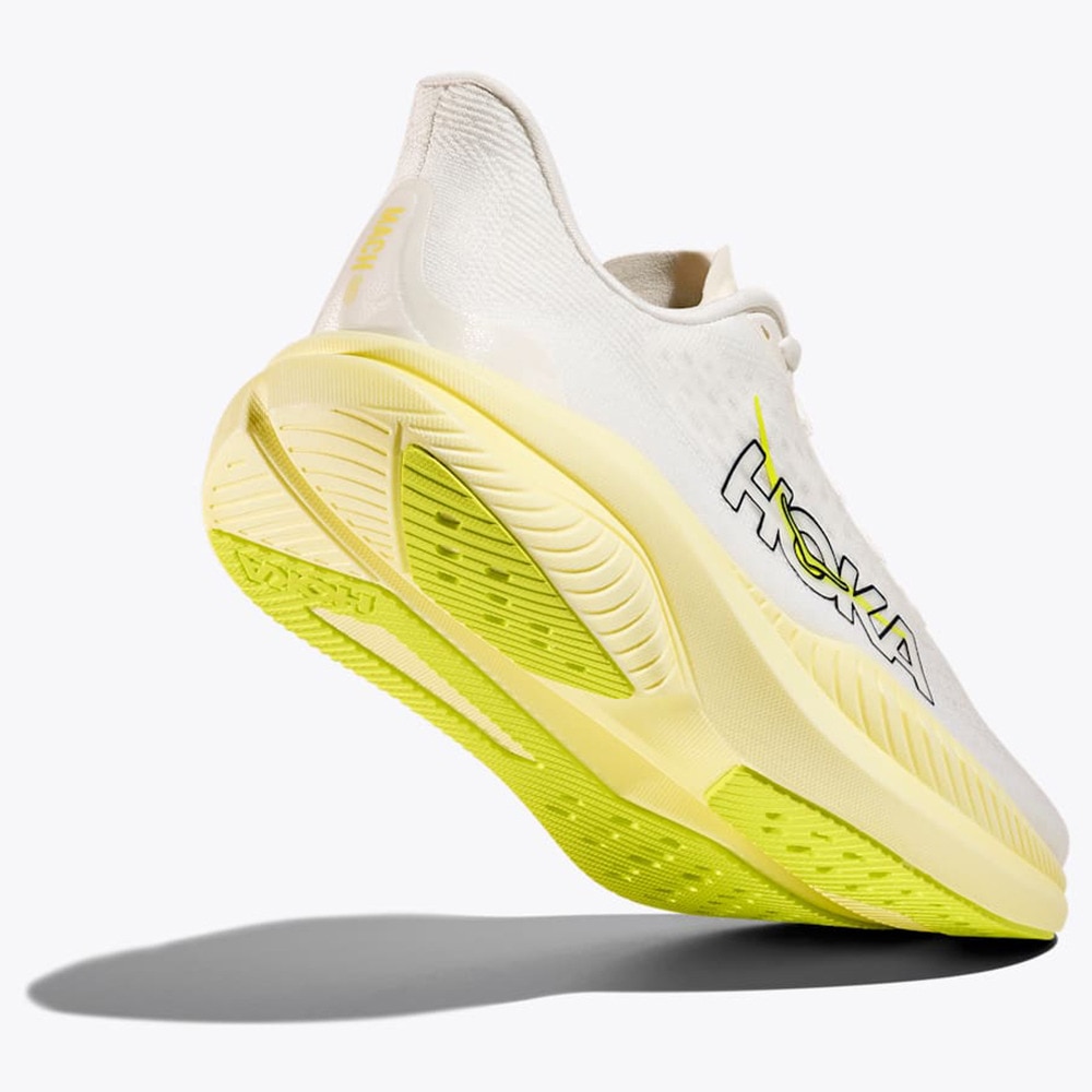 ホカ（HOKA）（レディース）ランニングシューズ ジョギングシューズ マッハ 6  ホワイト イエロー 1147810-WNH スニーカー